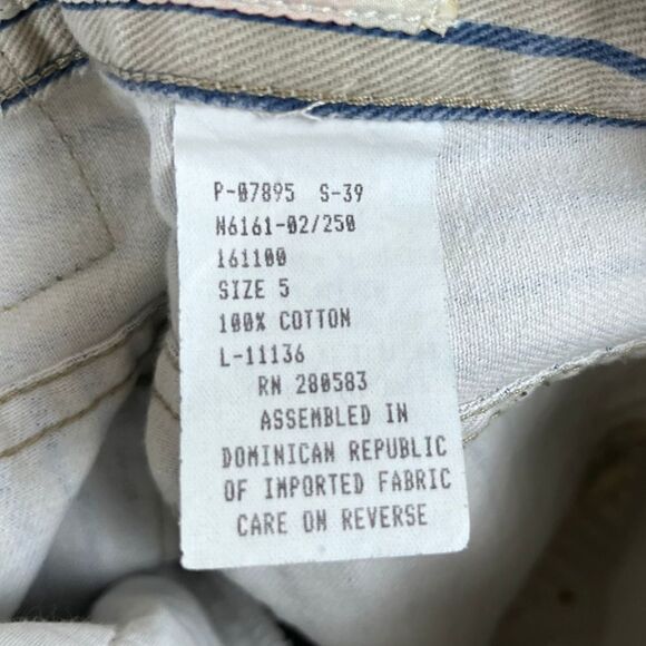 Vintage Absolutely Blue NO! Jeans Size 25 Denim Striped High Rise Cotton Retro - Picture 11 of 11